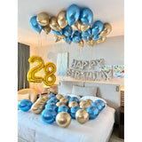 Balon Din Folie Metalizata, Figurina Cifra, Tema Aniversare 40 Cm, Ambalaj Individual, Pai Inclus, Umflare Cu Aer Sau Heliu, Cifra 2