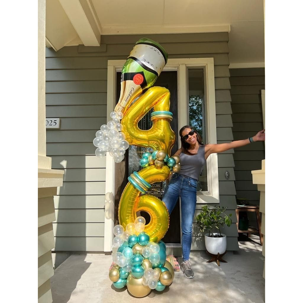 Balon Din Folie Metalizata, Figurina Cifra, Tema Aniversare 40 Cm, Ambalaj Individual, Pai Inclus, Umflare Cu Aer Sau Heliu, Cifra 4
