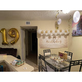 Balon Din Folie Metalizata, Figurina Cifra, Tema Aniversare 80 Cm, Ambalaj Individual, Pai Inclus, Umflare Cu Aer Sau Heliu, Cifra 9