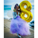 Balon Din Folie Metalizata, Figurina Cifra, Tema Aniversare 80 Cm, Ambalaj Individual, Pai Inclus, Umflare Cu Aer Sau Heliu, Cifra 8