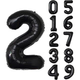 Balon Din Folie Metalizata, Figurina Cifra, Tema Aniversare 80 Cm, Ambalaj Individual, Pai Inclus, Umflare Cu Aer Sau Heliu, Cifra 2 - vivimall.ro