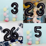 Balon Din Folie Metalizata, Figurina Cifra, Tema Aniversare 80 Cm, Ambalaj Individual, Pai Inclus, Umflare Cu Aer Sau Heliu, Cifra 2 - vivimall.ro