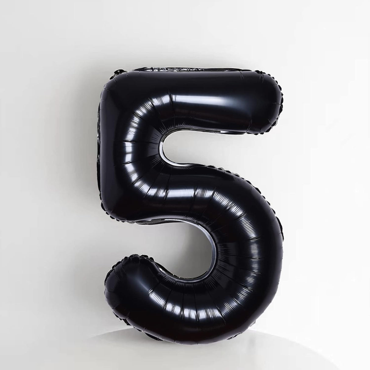 Balon Din Folie Metalizata, Figurina Cifra, Tema Aniversare 80 Cm, Ambalaj Individual, Pai Inclus, Umflare Cu Aer Sau Heliu, Cifra 5 - vivimall.ro