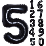 Balon Din Folie Metalizata, Figurina Cifra, Tema Aniversare 80 Cm, Ambalaj Individual, Pai Inclus, Umflare Cu Aer Sau Heliu, Cifra 5 - vivimall.ro