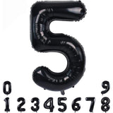 Balon Din Folie Metalizata, Figurina Cifra, Tema Aniversare 80 Cm, Ambalaj Individual, Pai Inclus, Umflare Cu Aer Sau Heliu, Cifra 5 - vivimall.ro