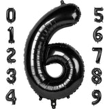 Balon Din Folie Metalizata, Figurina Cifra, Tema Aniversare 80 Cm, Ambalaj Individual, Pai Inclus, Umflare Cu Aer Sau Heliu, Cifra 6 - vivimall.ro