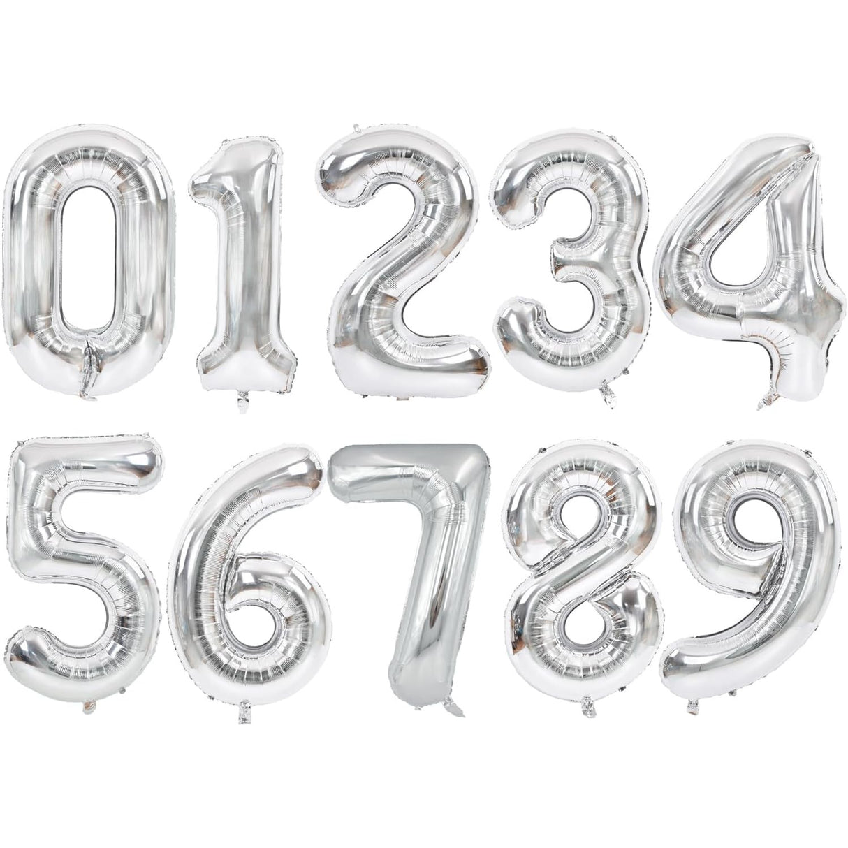Balon Din Folie Metalizata, Figurina Cifra, Tema Aniversare 40 Cm, Ambalaj Individual, Pai Inclus, Umflare Cu Aer Sau Heliu, Cifra 0 - vivimall.ro