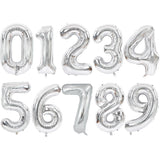 Balon Din Folie Metalizata, Figurina Cifra, Tema Aniversare 40 Cm, Ambalaj Individual, Pai Inclus, Umflare Cu Aer Sau Heliu, Cifra 0 - vivimall.ro