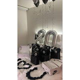 Balon Din Folie Metalizata, Figurina Cifra, Tema Aniversare 40 Cm, Ambalaj Individual, Pai Inclus, Umflare Cu Aer Sau Heliu, Cifra 0 - vivimall.ro