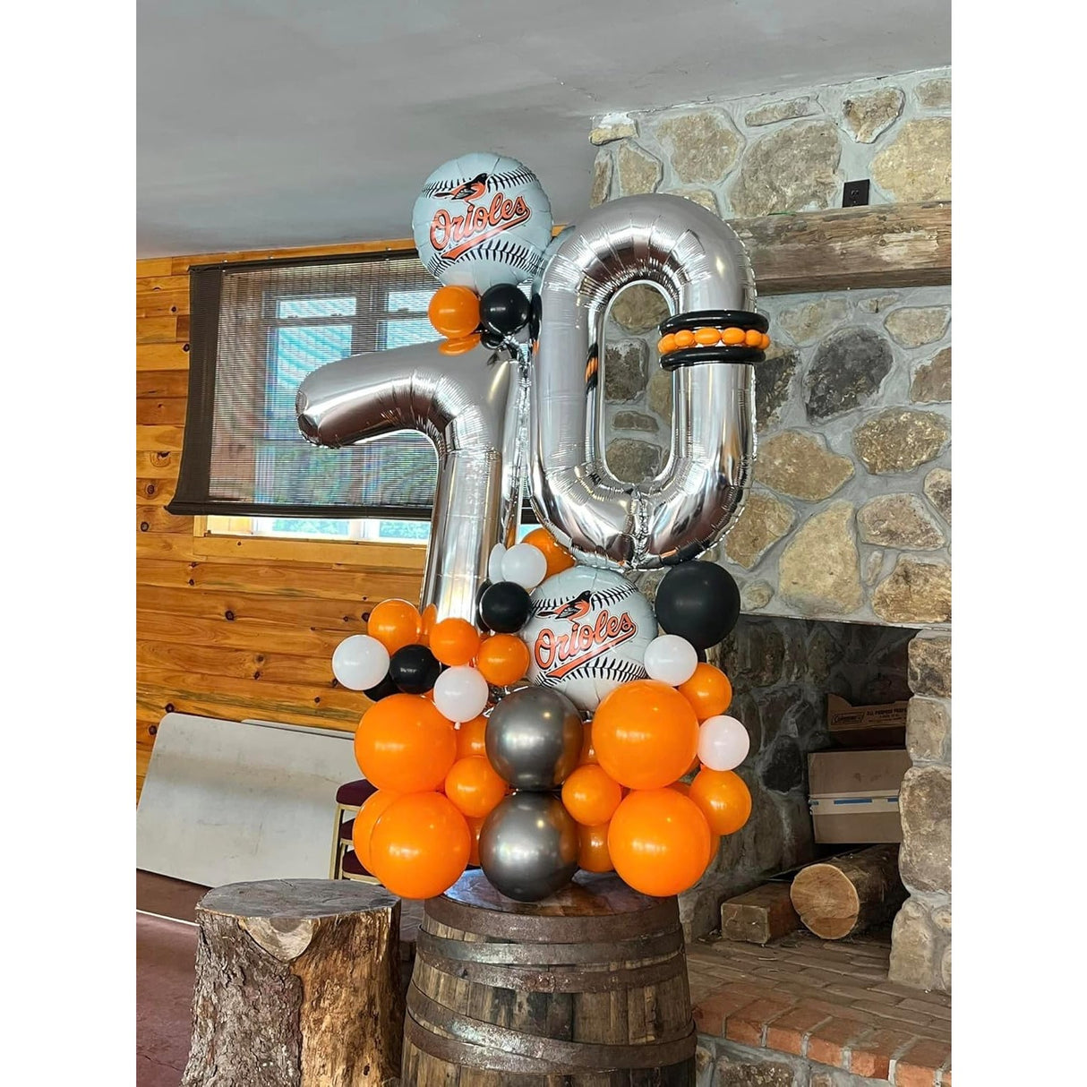Balon Din Folie Metalizata, Figurina Cifra, Tema Aniversare 80 Cm, Ambalaj Individual, Pai Inclus, Umflare Cu Aer Sau Heliu, Cifra 7 - vivimall.ro