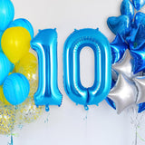 Balon Din Folie Metalizata, Figurina Cifra, Tema Aniversare 80 Cm, Ambalaj Individual, Pai Inclus, Umflare Cu Aer Sau Heliu, Cifra 0 - vivimall.ro