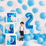 Balon Din Folie Metalizata, Figurina Cifra, Tema Aniversare 80 Cm, Ambalaj Individual, Pai Inclus, Umflare Cu Aer Sau Heliu, Cifra 2 - vivimall.ro