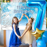 Balon Din Folie Metalizata, Figurina Cifra, Tema Aniversare 80 Cm, Ambalaj Individual, Pai Inclus, Umflare Cu Aer Sau Heliu, Cifra 7 - vivimall.ro