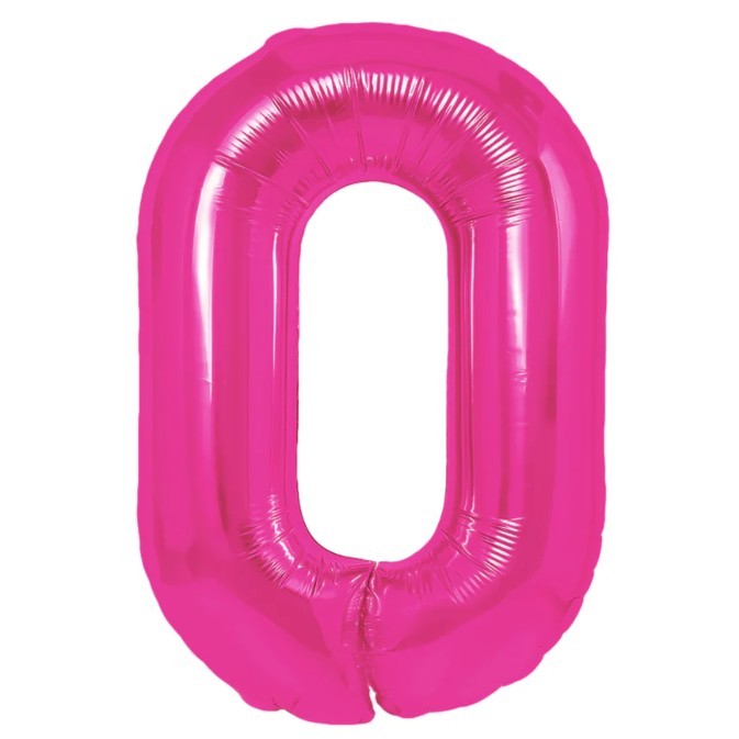 Balon Din Folie Metalizata, Figurina Cifra, Tema Aniversare 80 Cm, Ambalaj Individual, Pai Inclus, Umflare Cu Aer Sau Heliu, Cifra 0
