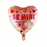 Balon Din Folie Metalizata, Figurina Inimioara, Tematica Iubire, 45 Cm, Ambalaj Individual, Pai Inclus, Umflare Cu Aer Sau Heliu - vivimall.ro