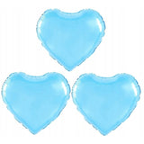 Balon din Folie Metalizata, Vivimall, Figurina Inimioara, Model Simplu, Tematica Iubire, 40 cm, Ambalaj Individual, Pai Inclus, Umflare cu Aer sau Heliu, Bleu - vivimall.ro
