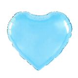 Balon Din Folie Metalizata, Figurina Inimioara, Tematica Iubire, 40 Cm, Ambalaj Individual, Pai Inclus, Umflare Cu Aer Sau Heliu, Bleu - vivimall.ro