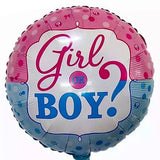 Balon Din Folie Metalizata, Figurina Rotunda, Tema Gender Reveal, 45 Cm, Ambalaj Individual, Pai Inclus, Umflare Cu Aer Sau Heliu, /Roz - vivimall.ro
