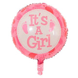 Balon Din Folie Metalizata, Figurina Rotunda, Tema Gender Reveal, 45 Cm, Ambalaj Individual, Pai Inclus, Umflare Cu Aer Sau Heliu - vivimall.ro