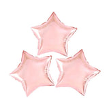 Balon din Folie Metalizata, Vivimall, Figurina Stea, Model Simplu, Tematica Aniversare, 40 cm, Ambalaj Individual, Pai Inclus, Umflare cu Aer sau Heliu, Rose - vivimall.ro