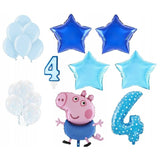 Balon din Folie Metalizata, Vivimall, Figurina Stea, Model Simplu, Tematica Aniversare, 40 cm, Ambalaj Individual, Pai Inclus, Umflare cu Aer sau Heliu, Bleu - vivimall.ro