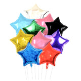 Balon Din Folie Metalizata, Figurina Stea, Tematica Aniversare, 40 Cm, Ambalaj Individual, Pai Inclus, Umflare Cu Aer Sau Heliu, Bleu - vivimall.ro