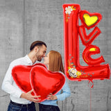 Метален фолиен балон, фигурка, любовен модел, любовна тема, индивидуална опаковка, включена сламка, надува се с въздух или хелий.