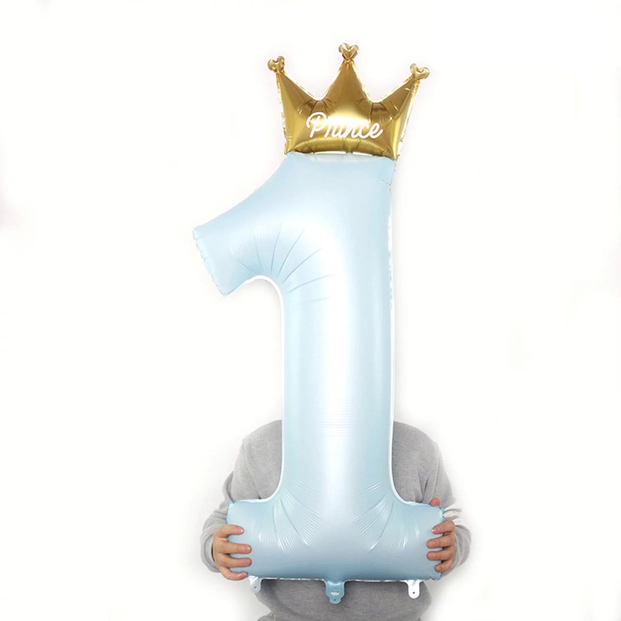 Balon Din Folie Metalizata, Figurina Cifra 1, 91 Cm, Ambalaj Individual, Pai Inclus, Umflare Cu Aer Sau Heliu - vivimall.ro
