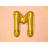 Balon Folie Metalizata Litera M, 40 Cm, Umflati Cu Heliu Sau Aer, Ambalaj Individual, Pai Inclus - vivimall.ro