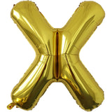 Balon Folie Metalizata Litera X, 40 Cm, Umflati Cu Heliu Sau Aer, Ambalaj Individual, Pai Inclus - vivimall.ro