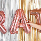 Balon Folie Metalizata Litera A, 40 Cm, Umflati Cu Heliu Sau Aer, Ambalaj Individual, Pai Inclus, Rose Gold - vivimall.ro