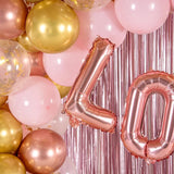 Balon Folie Metalizata Litera L, 40 Cm, Umflati Cu Heliu Sau Aer, Ambalaj Individual, Pai Inclus, Rose Gold - vivimall.ro