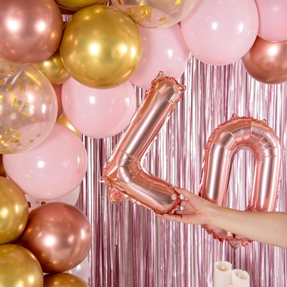 Balon Folie Metalizata Litera L, 40 Cm, Umflati Cu Heliu Sau Aer, Ambalaj Individual, Pai Inclus, Rose Gold - vivimall.ro