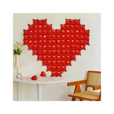 Balon Folie, Vivimall, Model Inima, 120 x 135 cm, Rosu - vivimall.ro