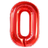 Balon Din Folie Metalizata, Figurina Cifra, Tema Aniversare 40 Cm, Ambalaj Individual, Pai Inclus, Umflare Cu Aer Sau Heliu, Cifra 0 - vivimall.ro