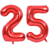Balon Din Folie Metalizata, Figurina Cifra, Tema Aniversare 40 Cm, Ambalaj Individual, Pai Inclus, Umflare Cu Aer Sau Heliu, Cifra 2 - vivimall.ro