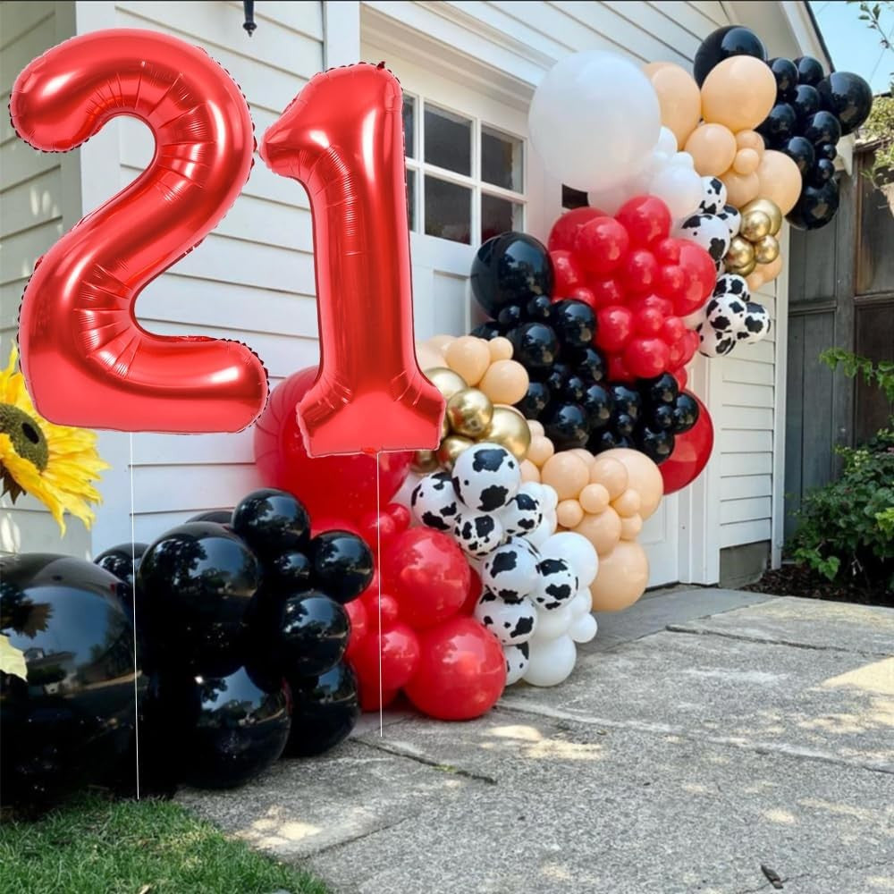 Balon Din Folie Metalizata, Figurina Cifra, Tema Aniversare 40 Cm, Ambalaj Individual, Pai Inclus, Umflare Cu Aer Sau Heliu, Cifra 2