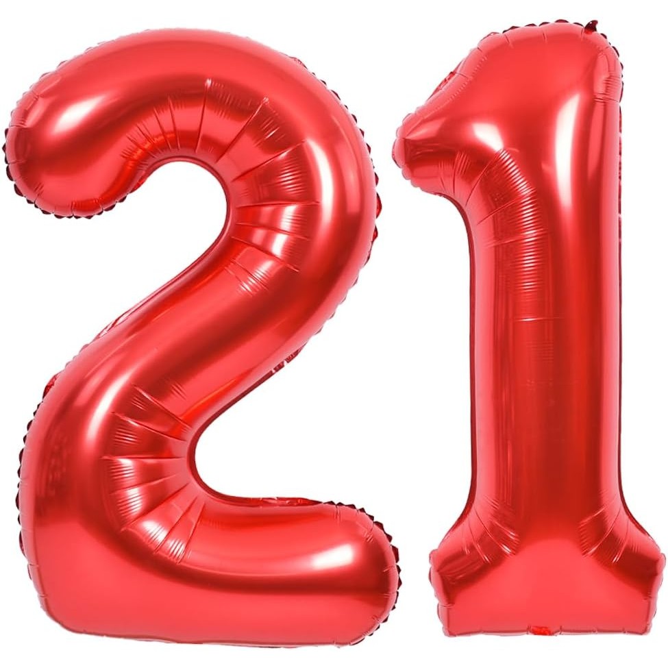 Balon Din Folie Metalizata, Figurina Cifra, Tema Aniversare 40 Cm, Ambalaj Individual, Pai Inclus, Umflare Cu Aer Sau Heliu, Cifra 2