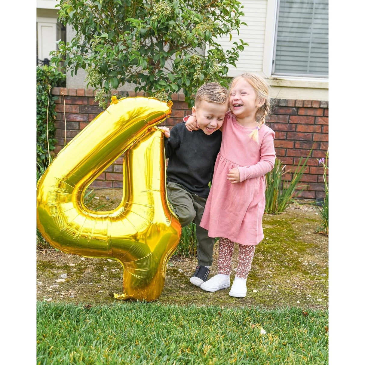 Balon Din Folie Metalizata, Figurina Cifra, Tema Aniversare 80 Cm, Ambalaj Individual, Pai Inclus, Umflare Cu Aer Sau Heliu, Cifra 4
