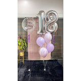 Balon Din Folie Metalizata, Figurina Cifra, Tema Aniversare 80 Cm, Ambalaj Individual, Pai Inclus, Umflare Cu Aer Sau Heliu, Cifra 8 - vivimall.ro