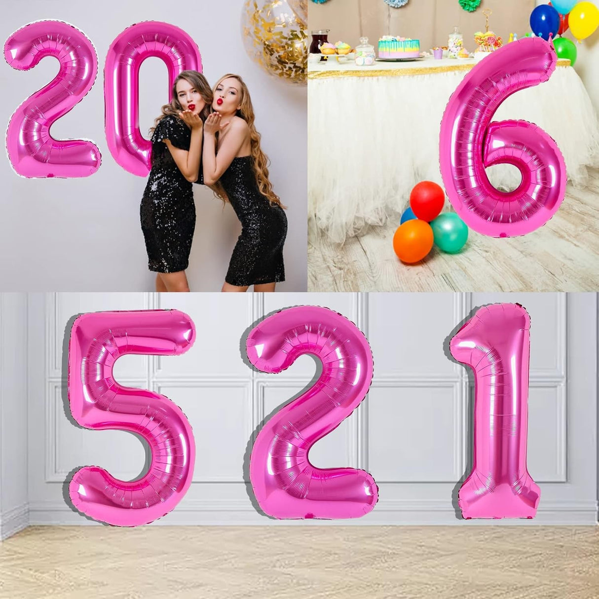 Balon Din Folie Metalizata, Figurina Cifra, Tema Aniversare 40 Cm, Ambalaj Individual, Pai Inclus, Umflare Cu Aer Sau Heliu, Cifra 2