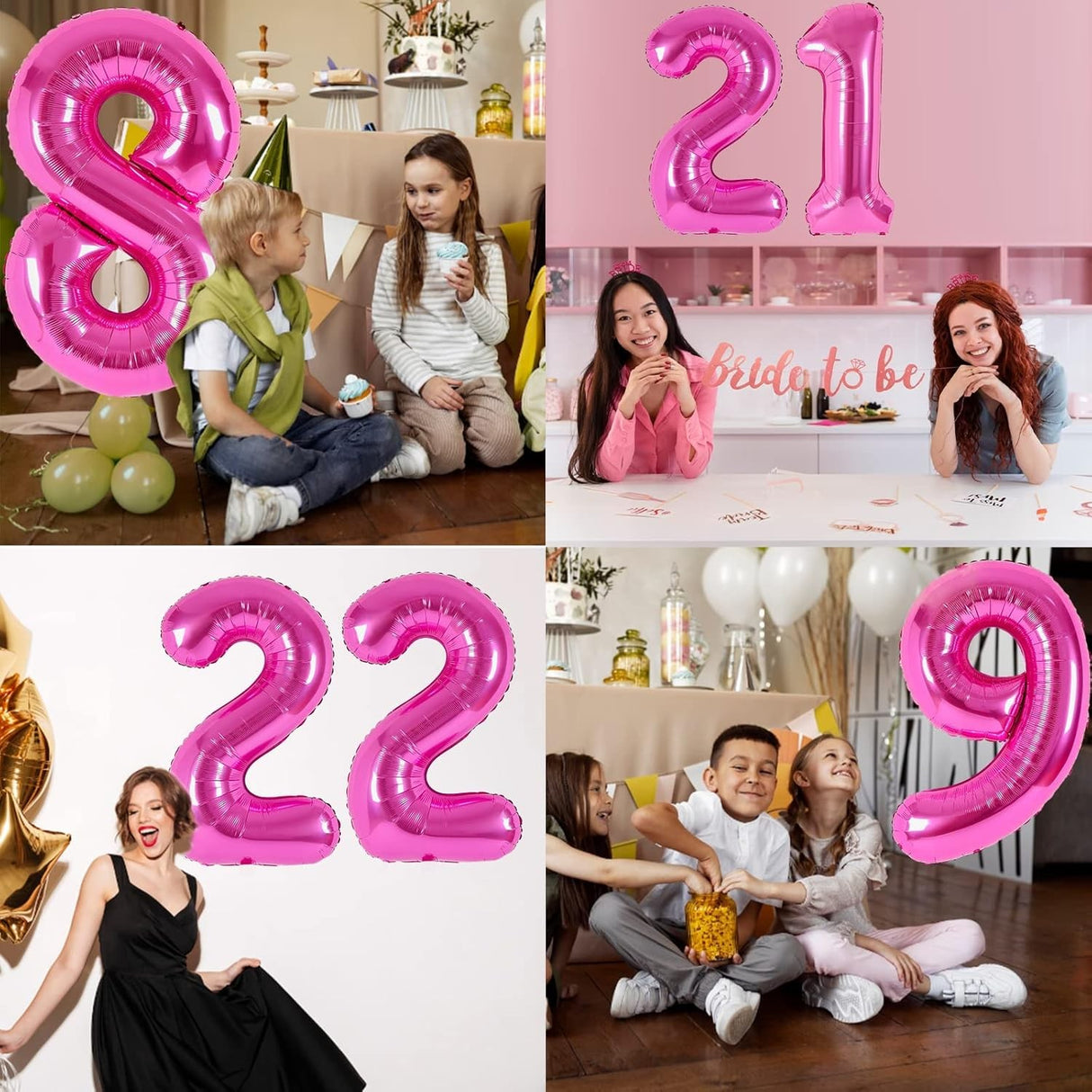 Balon Din Folie Metalizata, Figurina Cifra, Tema Aniversare 40 Cm, Ambalaj Individual, Pai Inclus, Umflare Cu Aer Sau Heliu, Cifra 2