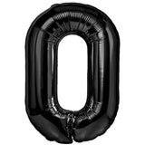 Balon Din Folie Metalizata, Figurina Cifra, Tema Aniversare 80 Cm, Ambalaj Individual, Pai Inclus, Umflare Cu Aer Sau Heliu, Cifra 0 - vivimall.ro