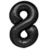 Balon Din Folie Metalizata, Figurina Cifra, Tema Aniversare 80 Cm, Ambalaj Individual, Pai Inclus, Umflare Cu Aer Sau Heliu, Cifra 8 - vivimall.ro