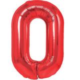 Balon Din Folie Metalizata, Figurina Cifra, Tema Aniversare 80 Cm, Ambalaj Individual, Pai Inclus, Umflare Cu Aer Sau Heliu, Cifra 0