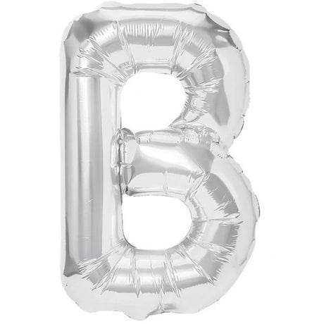 Balon Folie Metalizata Litera B, 80 Cm, Umflati Cu Heliu Sau Aer, Ambalaj Individual, Pai Inclus - vivimall.ro