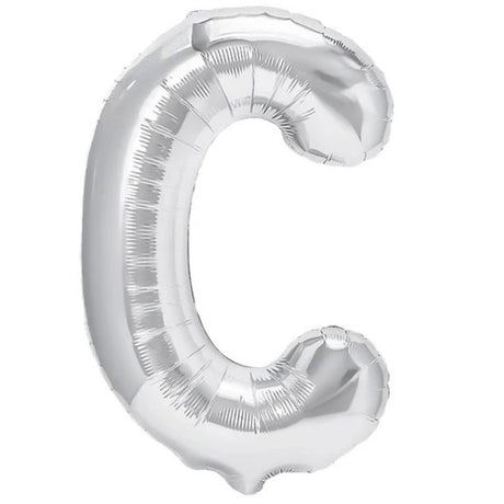 Balon Folie Metalizata Litera C, 80 Cm, Umflati Cu Heliu Sau Aer, Ambalaj Individual, Pai Inclus - vivimall.ro