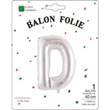 Balon Folie Metalizata Litera D, 40 Cm, Umflati Cu Heliu Sau Aer, Ambalaj Individual, Pai Inclus - vivimall.ro