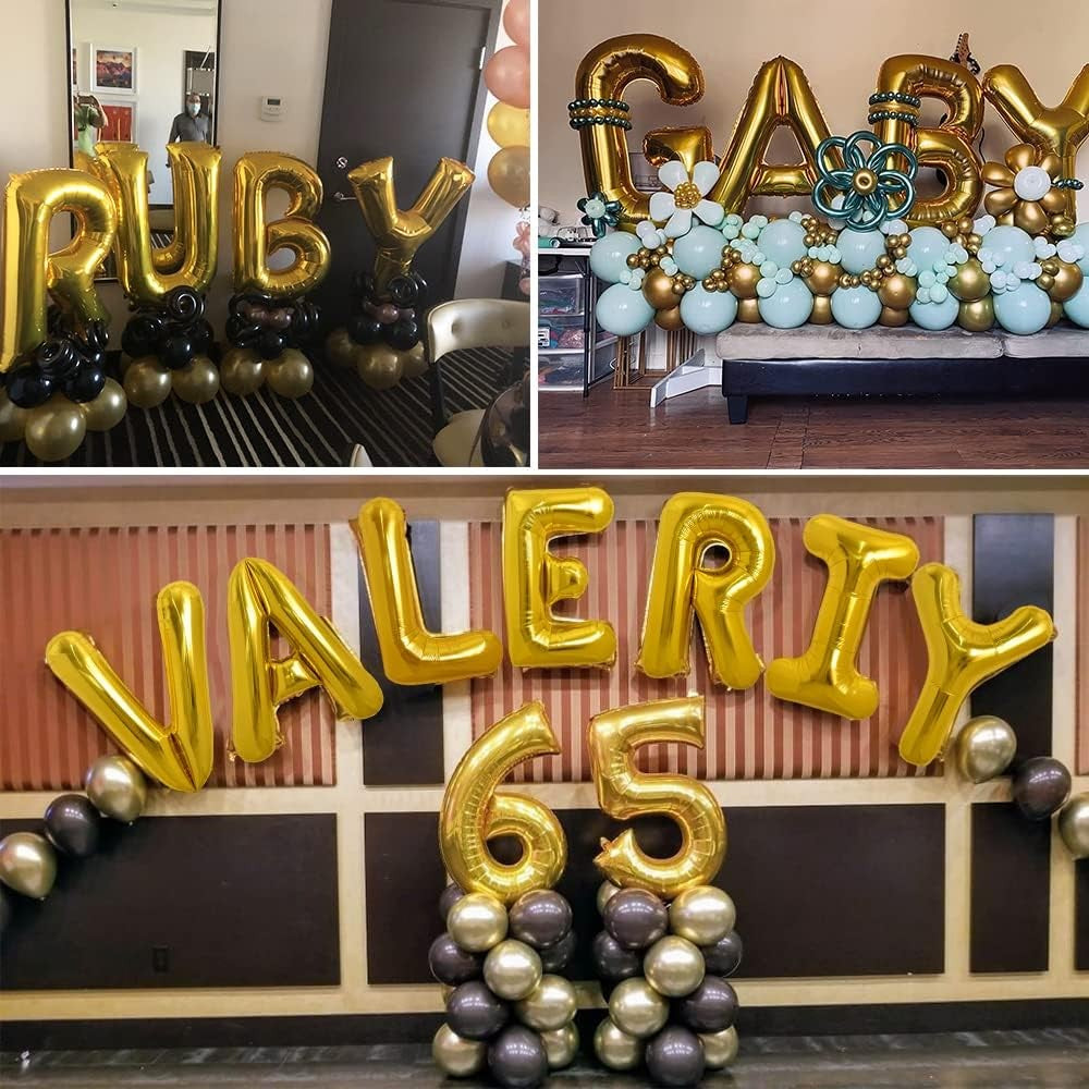 Balon Folie Metalizata Litera E, 40 Cm, Umflati Cu Heliu Sau Aer, Ambalaj Individual, Pai Inclus - vivimall.ro