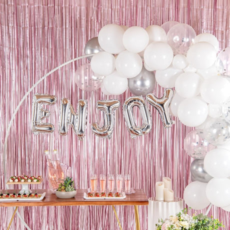 Balon Folie Metalizata Litera E, Vivimall, 80 cm, Umflati cu Heliu sau Aer, Ambalaj Individual, Pai inclus, Argintiu - vivimall.ro